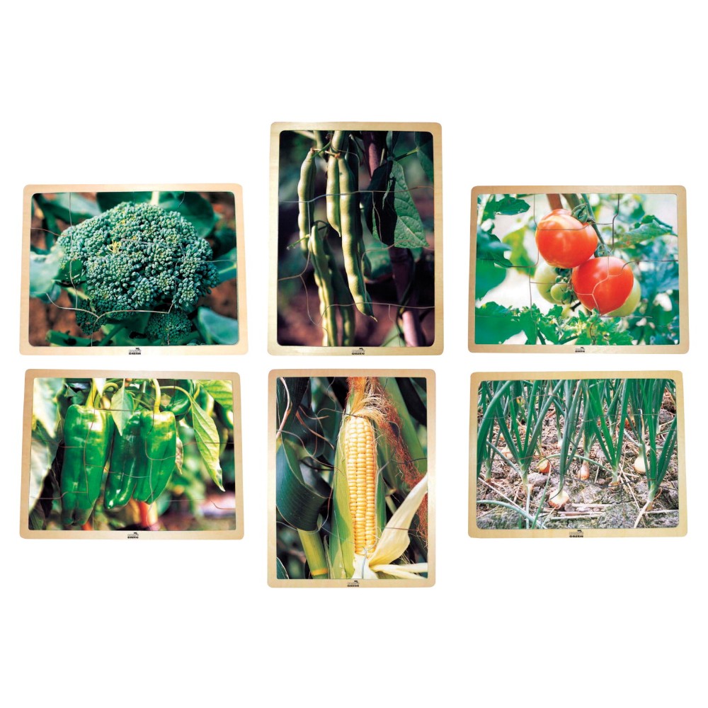 Green Vegetable Puzzle Set - Set 6