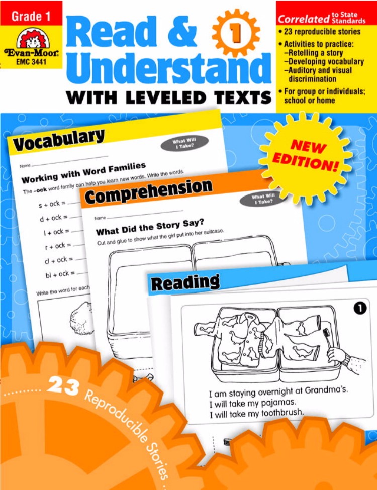 Evan-Moor Read And Understand With Leveled Texts Book Grade 1 Evan-Moor Read And Understand With Leveled Texts Book Grade 1