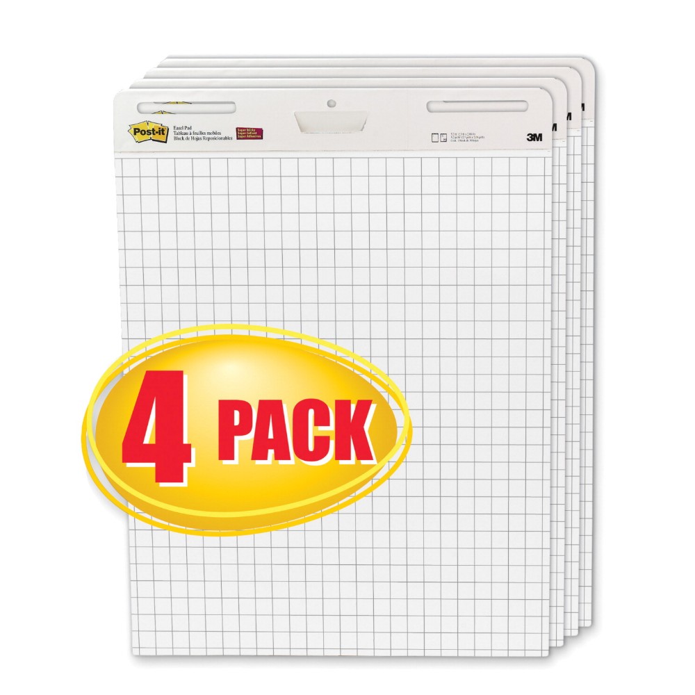 Sticky Note Self-stick Easel Pad - 25 X 30 In., White