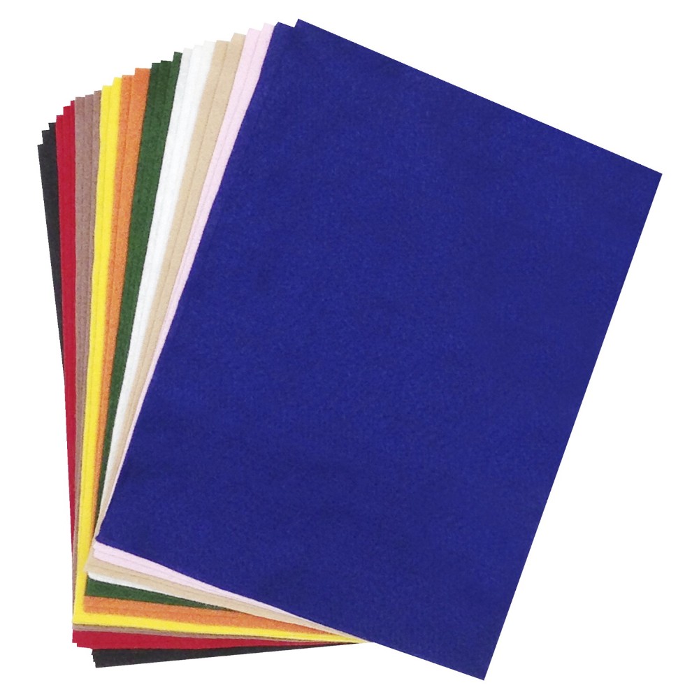 Cpe Acrylic Classic Soft Decorator Felt Assortment - Assorted Bold And Bright Color Pack 25 Cpe Acrylic Classic Soft Decorator Felt Assortment - Assorted Bold And Bright Color Pack 25
