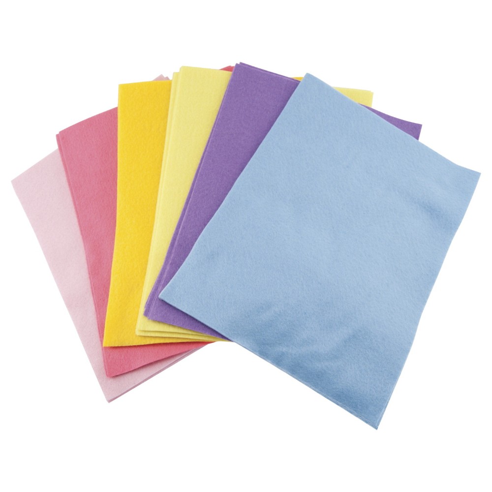 Cpe Acrylic Classic Soft Decorator Felt Assortment - Assorted Pastel Color Pack 25 Cpe Acrylic Classic Soft Decorator Felt Assortment - Assorted Pastel Color Pack 25