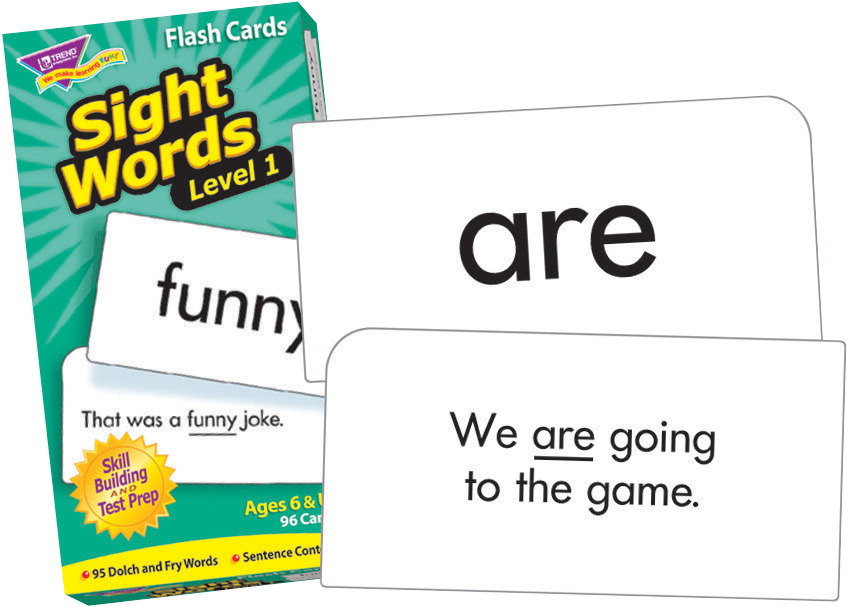 Trend Enterprises Sight Words Level 1 Flash Cards - Set Of 96 Trend Enterprises Sight Words Level 1 Flash Cards - Set Of 96