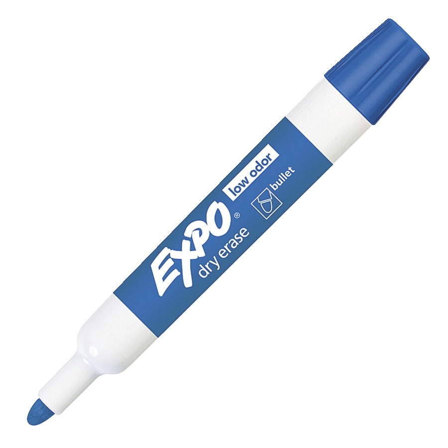 Expo Low Odor Non-Toxic Dry Erase MarkerBlue Pack 12 Expo Low Odor Non-Toxic Dry Erase MarkerBlue Pack 12