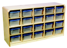 20-tray Mobile Cubby, Birch