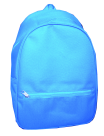 Youth Backpack With Pocket And Hidden Zipper, Polyester, Blue