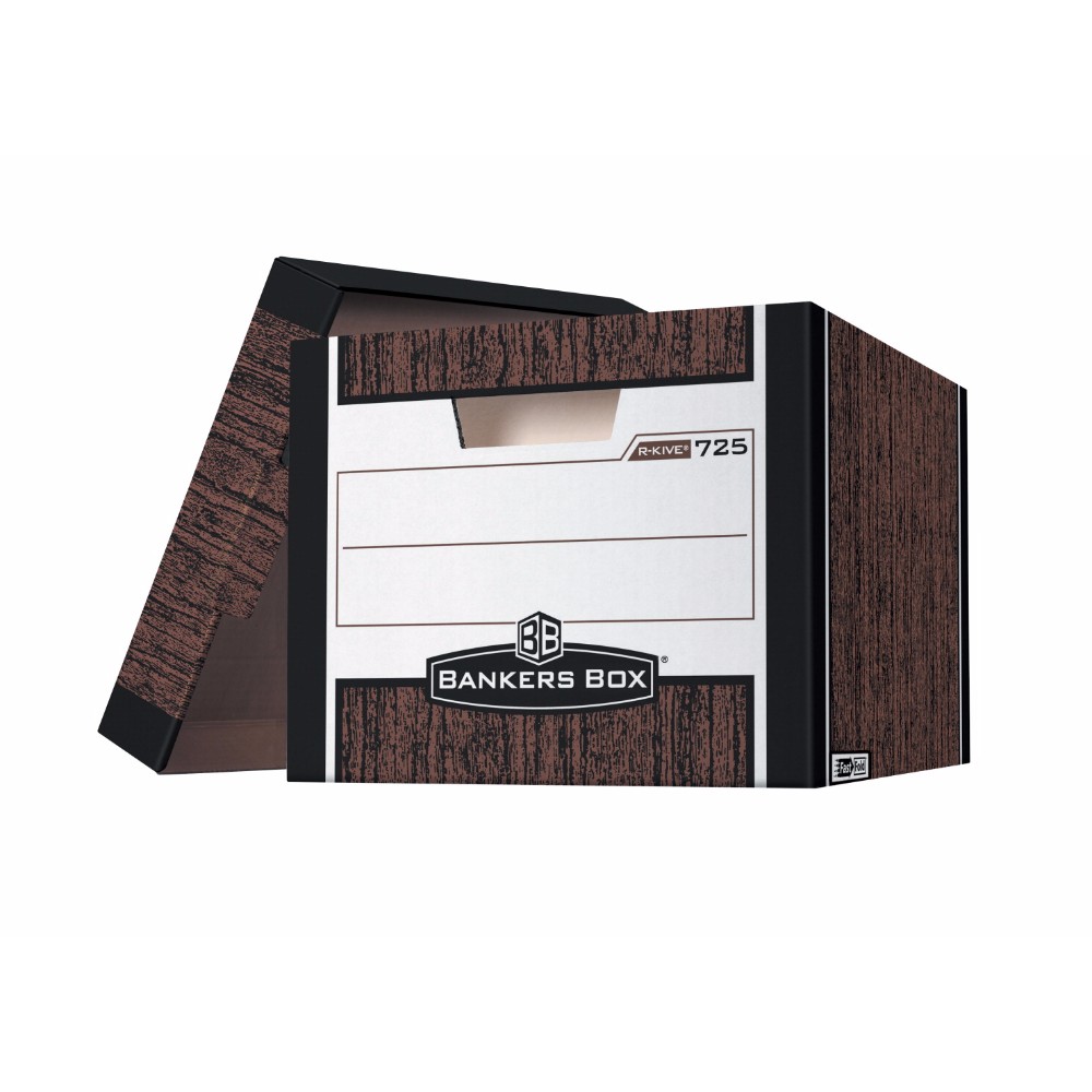 Bankers Box R-Kive Heavy Duty File Storage Box White And Blue Pack Of 12 Bankers Box R-Kive Heavy Duty File Storage Box White And Blue Pack Of 12