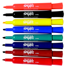 School Smart Non-Toxic Permanent Marker - Assorted Colors Set - 8 School Smart Non-Toxic Permanent Marker - Assorted Colors Set - 8