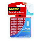 Scotch Pre-cut Reusable Restickable Lightweight Mounting Tab, Pack Of 6