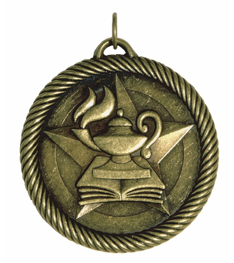 Multi-level Dovetail-lamp Of Knowledge Value Medal, Gold