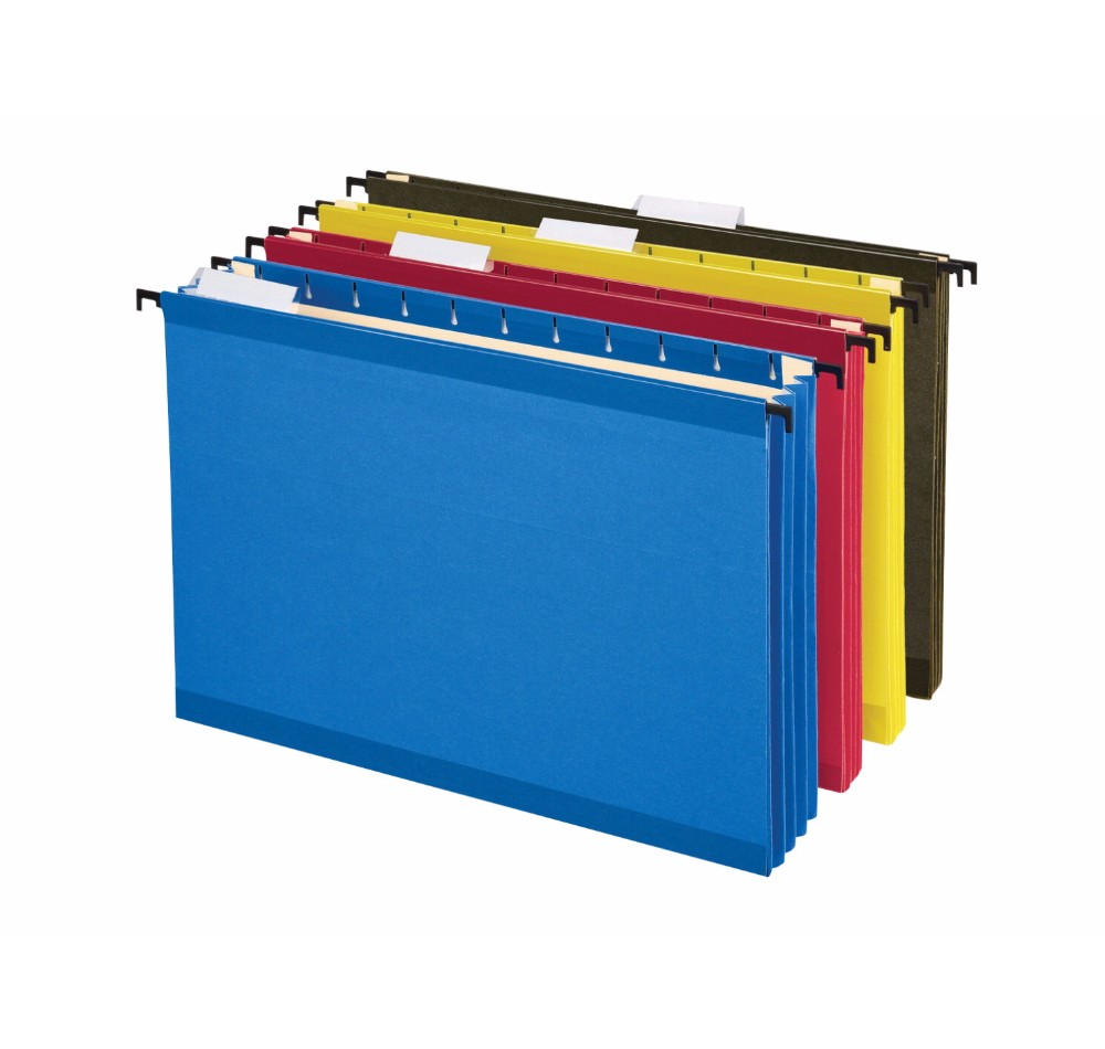 Pendaflex Surehook Acid-Free Hanging File Pocket Assorted Colors Pack 4 Pendaflex Surehook Acid-Free Hanging File Pocket Assorted Colors Pack 4