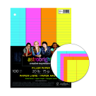 Astrobrights 8 x 10.5 In. Wide Ruling Filler Paper Pack 100 Astrobrights 8 x 10.5 In. Wide Ruling Filler Paper Pack 100