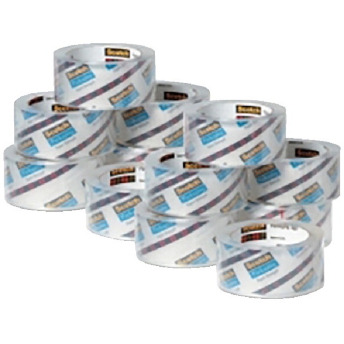 Scotch Heavy Duty Shipping Tape, Clear, Pack 36