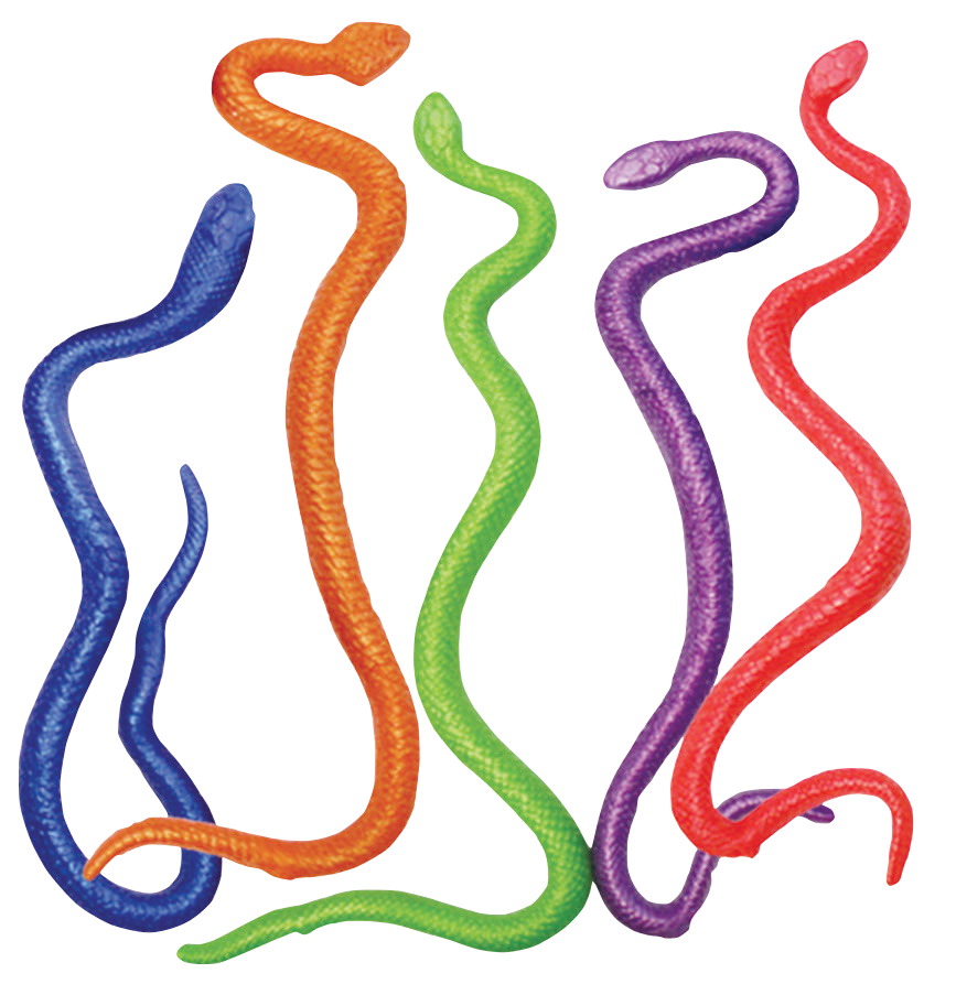 Snake Stretch Fidgets - Assorted Colors, Set - 5