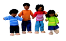 Dollhouse Figures African American, Set - 4
