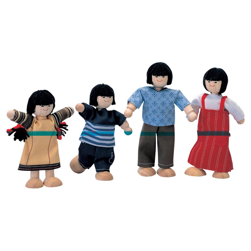 Dollhouse Figures Asian, Set - 4