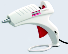 Dual Temperature Stand Up White Glue Gun With Safety Fuse, 40 W