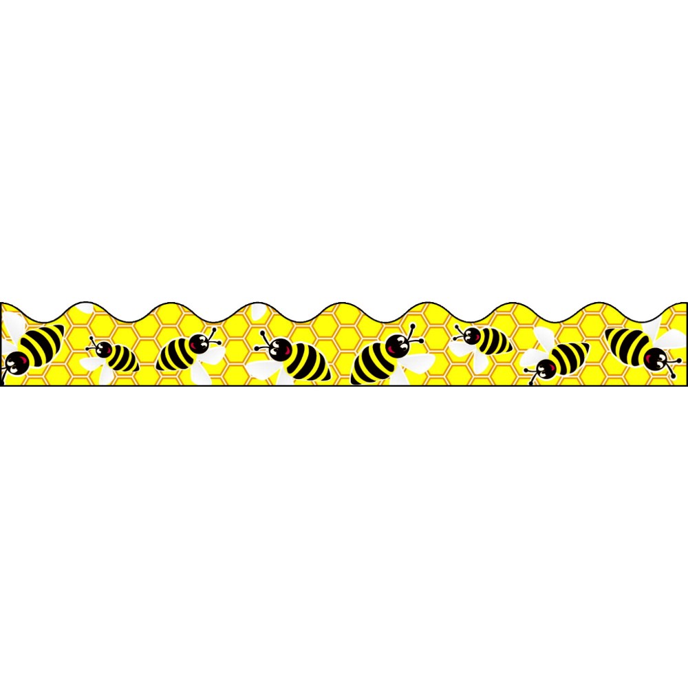 2.25 In. X 25 Ft. Pacon Scalloped Bee Dazzle Decorative Border