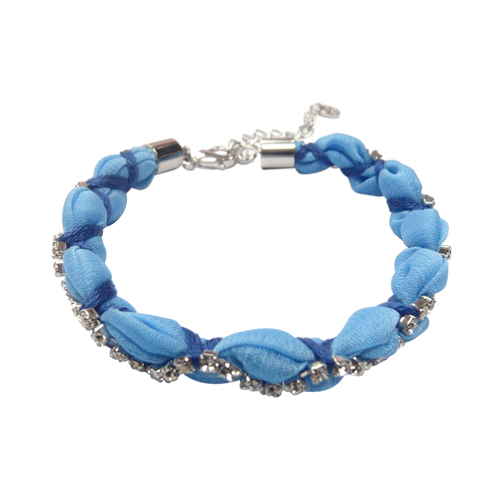Slhmbb 32 Single Layer Hand Made Bracelet - Denim Blue