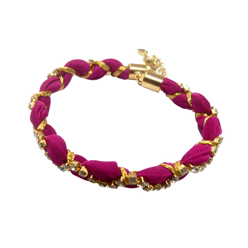Slhmbs 32 Single Layer Hand Made Bracelet - Pink