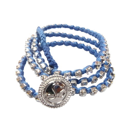 Mlhmbs34 Multi Layered Hand Made Bracelet - Blue