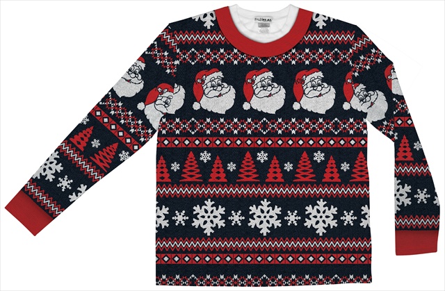 F126708 Shirts Santa Stripe Sweater - Medium