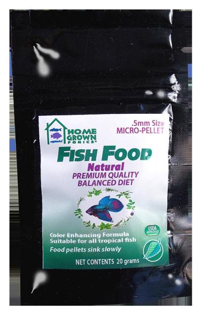96050 Fish Food - Natural 0.5 Mm. 20 Gram Bag - Pack Of 72