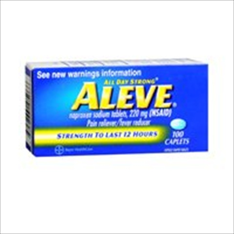 All Day Strong Pain Reliever And Fever Reducer Caplets, 220 Mg. 50 Caplets