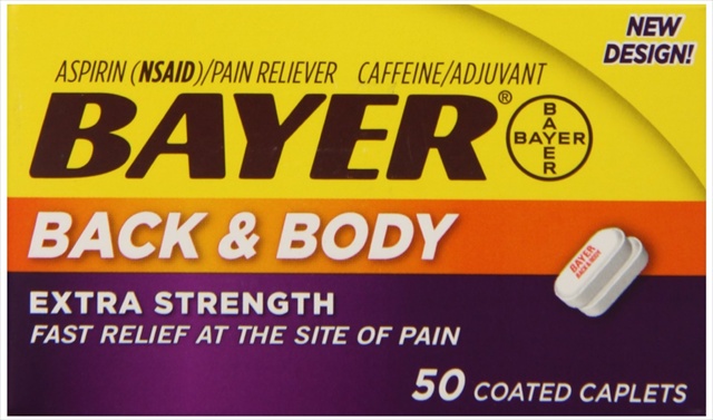 Pain Reliever, Extra Strength Back & Body Pain, 50-count Caplets