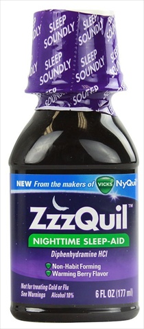 Vicks Nighttime Sleep-aid Liquid Warming Berry Flavor - 6 Oz.