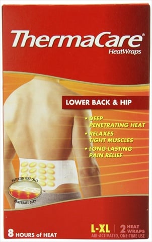 Lower Back & Hip Heat Wraps, Large-extra Large, 2 Count