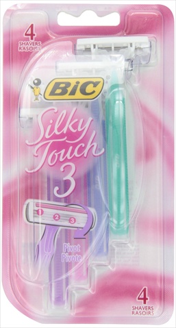 Silky Touch 3 Disposable Shaver - Women, 4 Count