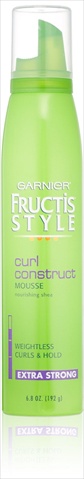 Garnier Fructis Style Curl Construct Mousse Hair Spray, 6.8 Oz.