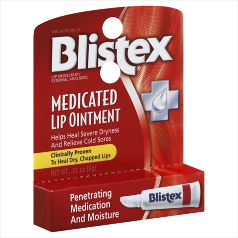 Lip Ointment, Medicated, 0.21 Oz.