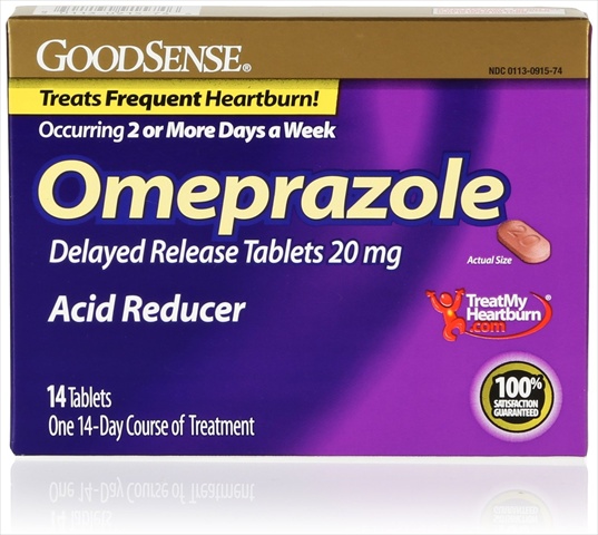 Good Sense Acid Reducer, 20 Mg Omeprazole Delayed Release Tablets, 14 Count