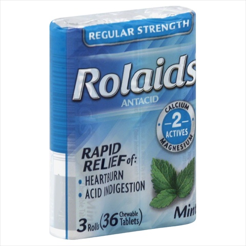 Antacid, Regular Strength, Chewable Tablets, Mint