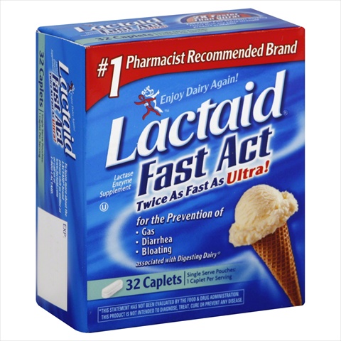 Lactase Enzyme Supplement, Caplets