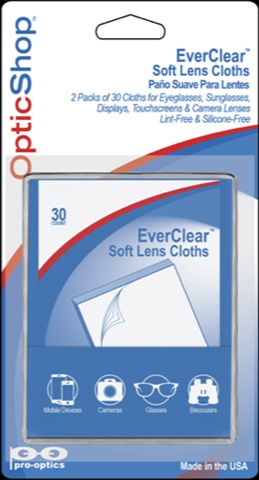 Ever-clear Soft Lens Cloths - 2 Pack