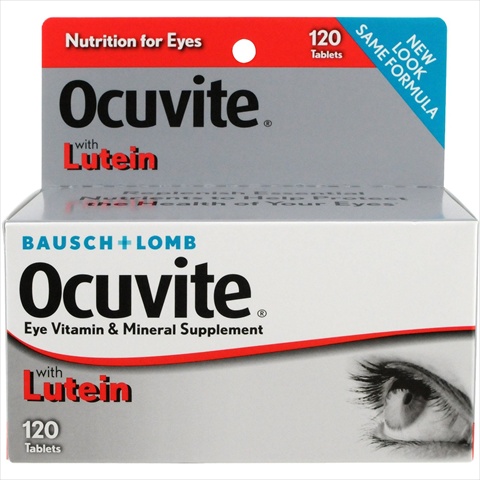 Bausch Lomb Ocuvite Eye Vitamin & Mineral Supplement, 120 Tablets