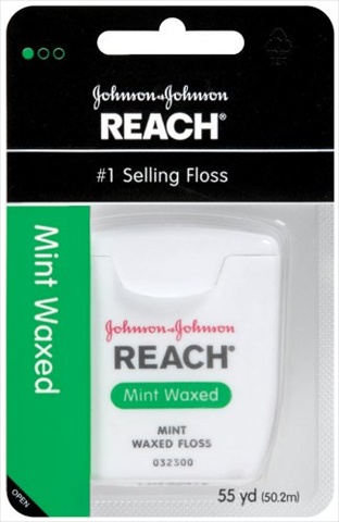 Johnson Mint Waxed Dental Floss, 55 Yd.