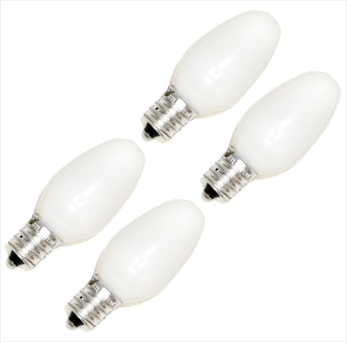 7w 120v Night Light Bulb, 4 Pack