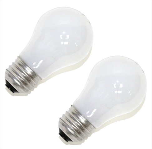 120v A15 Light Bulb, 15w, 2 Pack