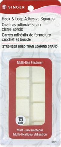 Dyno Merchandise Square Hook And Loop Adhesive Back, White