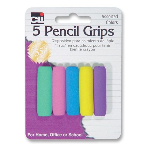 Charles Leonard Pencil Grips Soft Cushioned Foam 5 Count Charles Leonard Pencil Grips Soft Cushioned Foam 5 Count