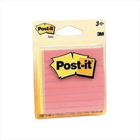 3M Post-it Notes 3 x 3 in. Neon Collection Lined 3 Pads 3M Post-it Notes 3 x 3 in. Neon Collection Lined 3 Pads
