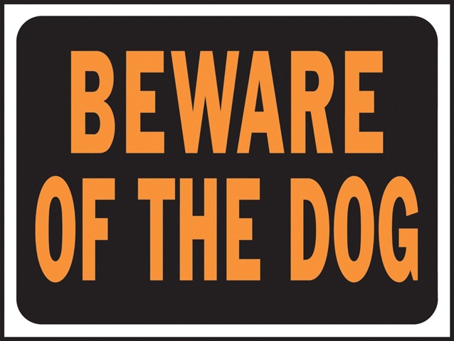 Hy-Ko Plastic Sign Red 8.5 x 11 In. Beware Of Dog Pack of 10 Hy-Ko Plastic Sign Red 8.5 x 11 In. Beware Of Dog Pack of 10