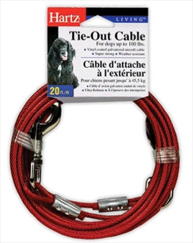 Hartz Tie Out Cable For Dogs 20 Ft.