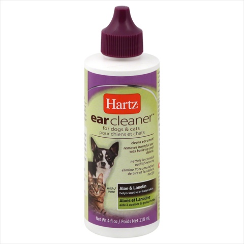 Hartz Ear Cleaner For Dogs And Cats, 4 Oz.