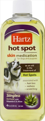 Hartz Hot Spot Skin Medication For Dogs & Puppies 4 Oz.