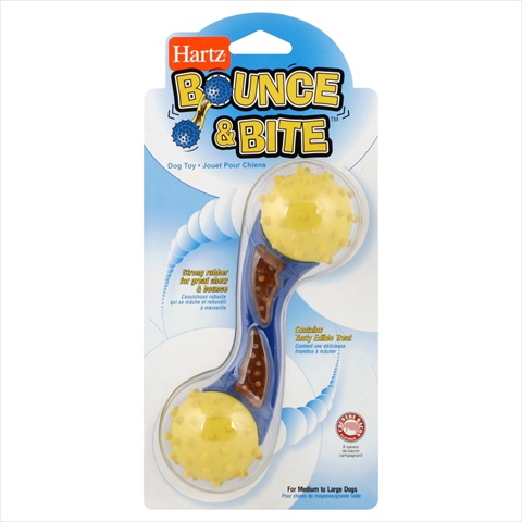 Hartz Bounce & Bite Dog Toy, Bacon Flavor - Large