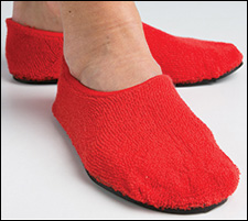 Slpr-1rs Fall Management Non-slip Slippers, Red - Small